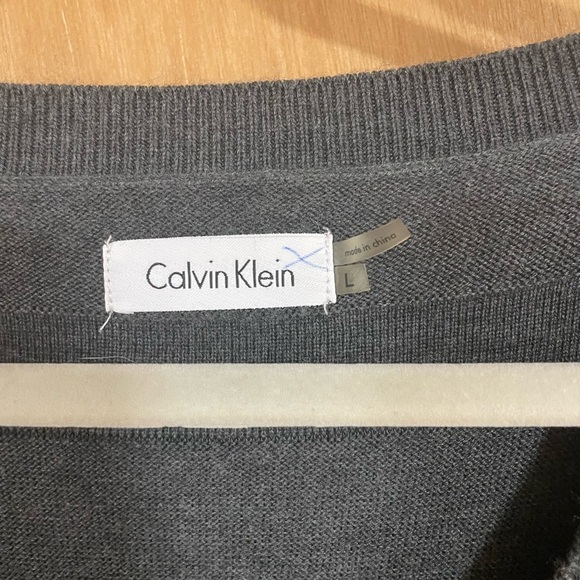 CALVIN KLEIN - grey sweater dress - Picture 2 of 2